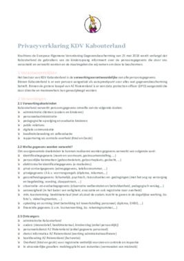 Privacyverklaring Kabouterland