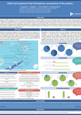ERAS in outpatient Hip Arthroplasty. Yes we can, but what after discharge