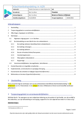 Klachtenbehandeling ombudsdienst