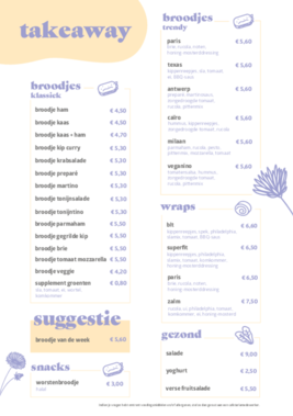 Bistro Azter campus Bornem - takeaway broodjes