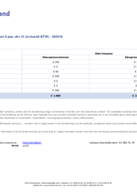 262614 Besnijdenis niet vergoed jonger dan 6 jaar